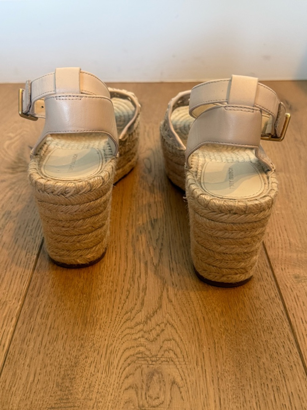 Tory Burch Cream Woven Espadrille Sandals - Picture 4 of 7